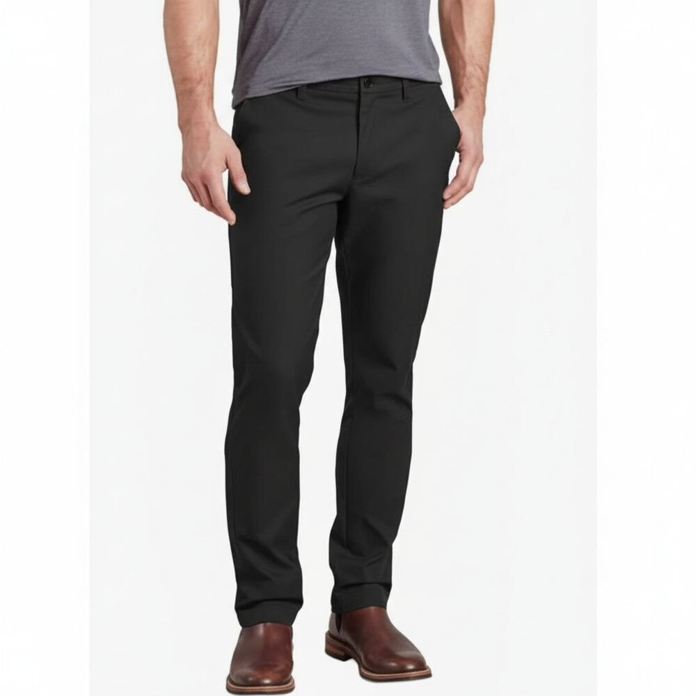 English Laundry Mens Black Flat Front Straight Chino Pants Size 36 (Inseam 30.5)